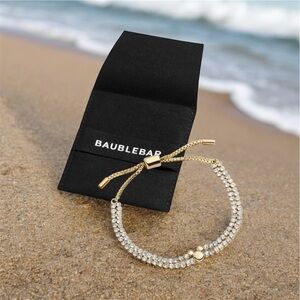 Disney BaubleBar Mickey Pavé Pull Tie Bracelet 🆕